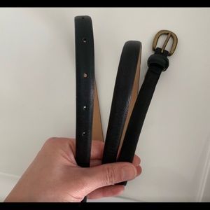 Wilfred Leather Black Belt - Medium
